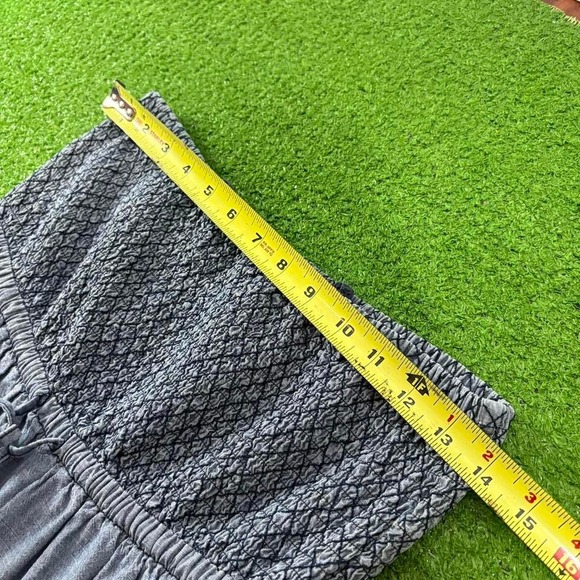 Daughters of Liberation Size Sm Denim Tiered Flowy Dress Smoked Sleeveless Boho - Picture 6 of 8